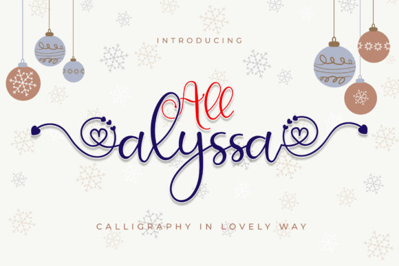 All Alyssa: A Script Font with Modern Elegance