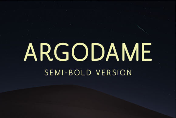 Argodame Semi-Bold for a Smoother Reading Experience