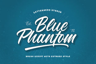 Blue Phantom Script Font for Modern Web Design