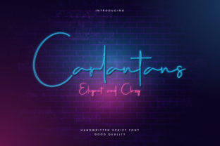 Carlantans: A Modern Script Font for Editorial Design