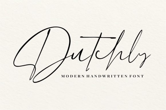 Dutchly: A Modern Handwritten Font for Professional Branding