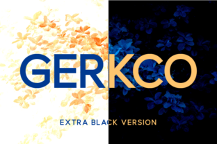 Gerkco Extra Black: A Modern Typeface for Handmade Creations