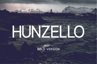 Hunzello Bold – A Clean Sans Serif Font for Craft Projects