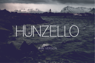 Hunzello Thin for Modern Campaign Design