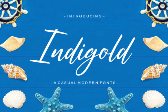 Indigold: A Modern Handwritten Font for Creative Makers
