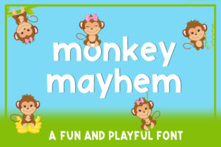 Monkey Mayhem: A Playful Sans Serif Font for Digital Creativity