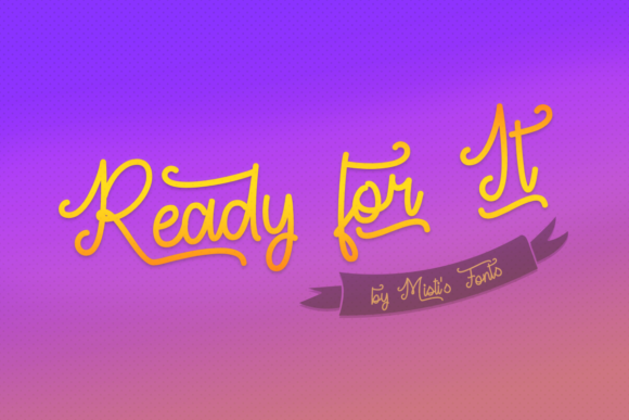 Ready for It: A Modern Font That Elevates Branding