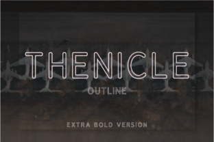 Thenicle Outline Extra Bold for Handmade Creations